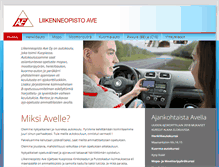 Tablet Screenshot of liikenneopistoave.fi